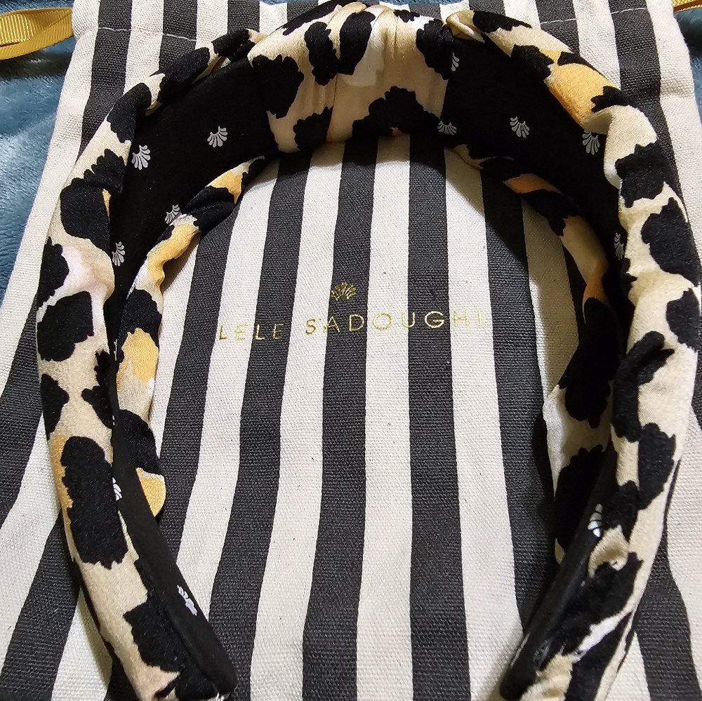 Lele Sadoughi headband animal print